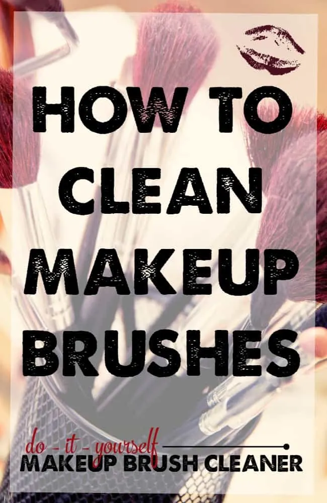 How to clean makeup brushes! The best DIY makeup brush cleaner I've found. A must try!