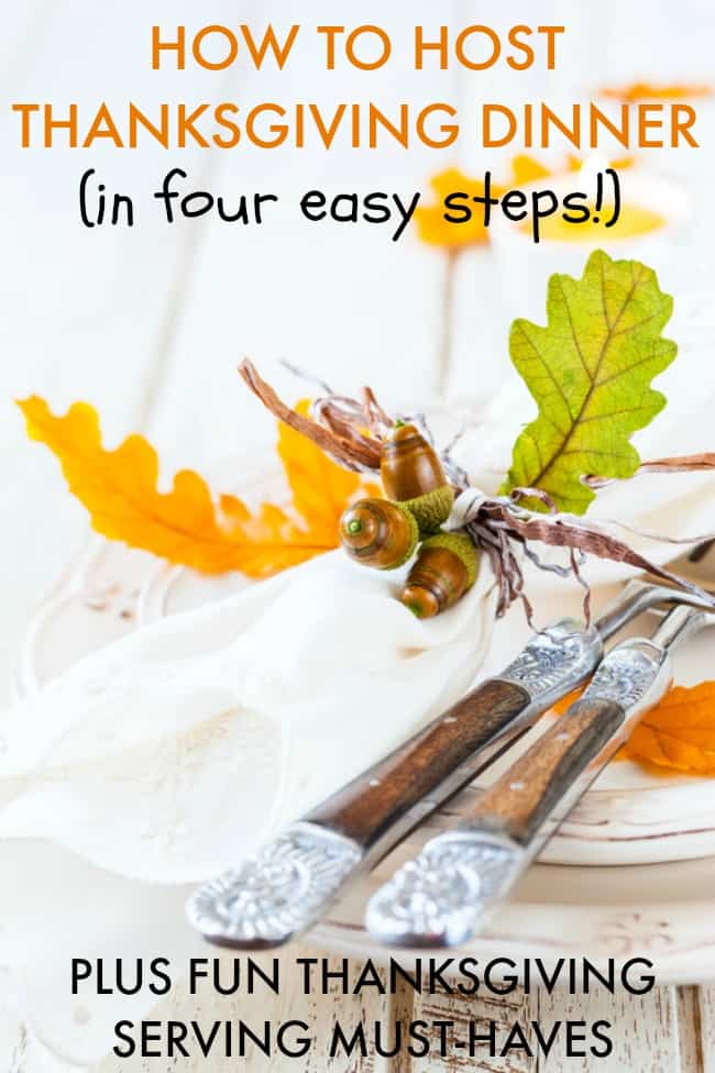 Hosting Thanksgiving dinner this year? Find out how to host stress-free with these 4 easy steps. Plus some great must have items for Thanksgiving!