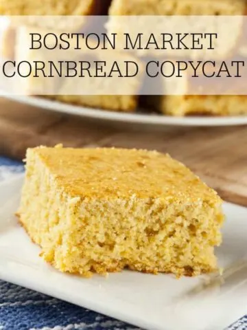 If you are looking for a great copycat recipe for the Boston Market Cornbread then look no further. This one is moist and delicious!