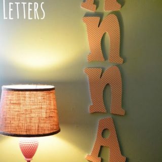 Mod Podge Wooden Letters