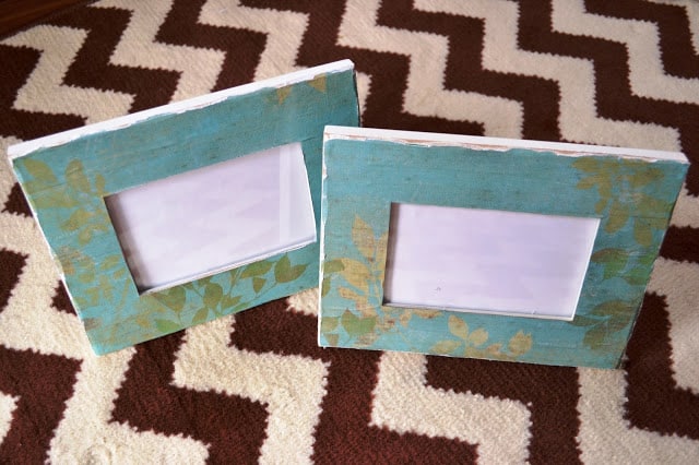 How to mod podge picture frames. A great way to custom your own frames with your favorite decorative paper. 