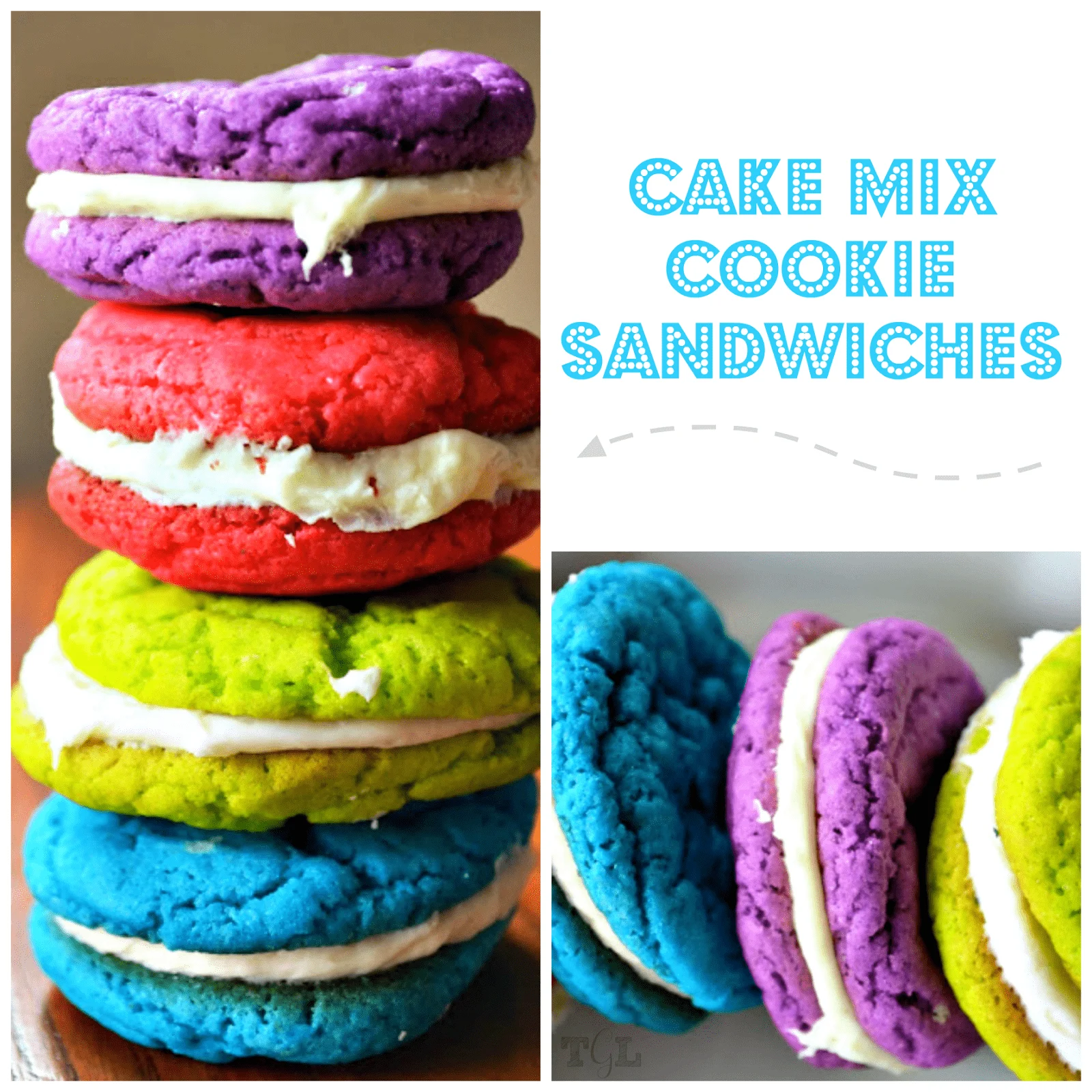 Mini Cake Mix Cookie Sandwiches | This Girl's Life Blog