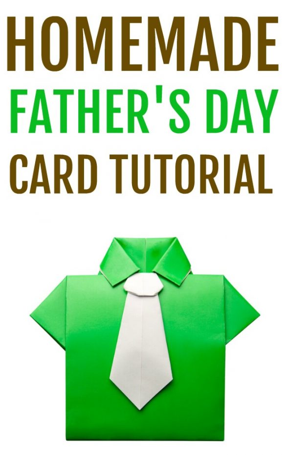 DIY Father's Day Card - Origami Shirt & Tie Craft