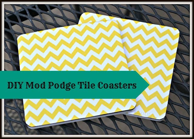 DIY Mod Podge Tile Coasters