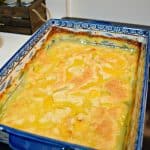 Easy Peach Cobbler. This dish is great by itself but super delicious with vanilla bean ice cream. Yum!! This is a simple recipe and probably the easiest way you can make peach cobbler.