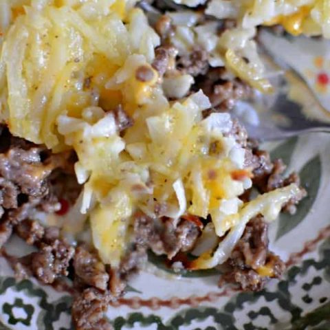 Hamburger Hashbrown Casserole Dish, Perfect for a Quick & Easy Dinner
