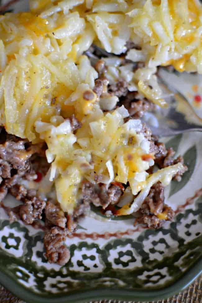 Hamburger Hashbrown Casserole Dish, Perfect for a Quick & Easy Dinner