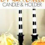 Decorate your home for the holidays on a budget this Halloween with these Halloween Candles and Holders. Perfect for your spooky buffet table!