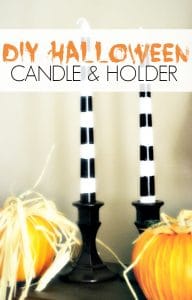 Decorate your home for the holidays on a budget this Halloween with these Halloween Candles and Holders. Perfect for your spooky buffet table!