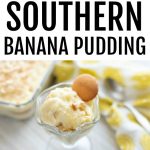 Classic Southern Banana Pudding starts with layering Nilla wafers and perfectly ripe banana slices. Topped with delicious homemade vanilla pudding.