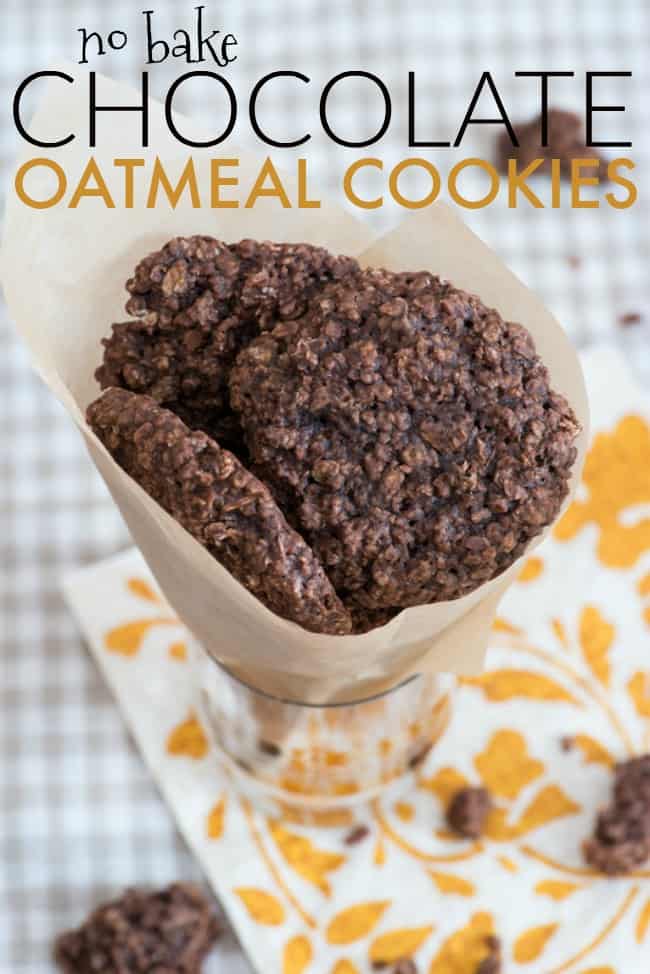 No Bake Chocolate Oatmeal Cookies | Today's Creative Ideas