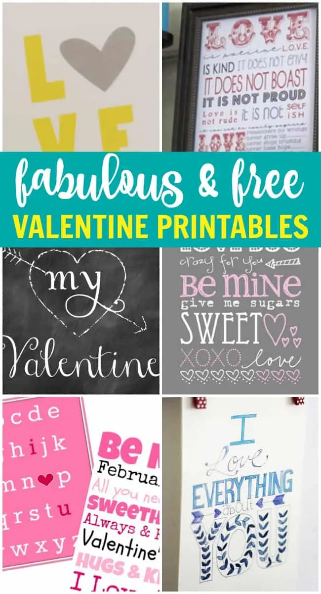 10 Fabulous & Free Valentine's Printables | Today's Creative Ideas