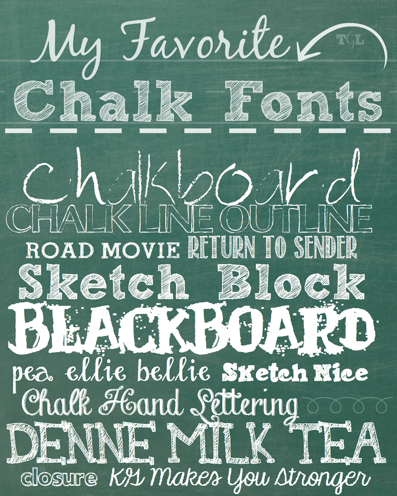 Chalk It Up: My Favorite Chalk Fonts | Today's Creative Ideas