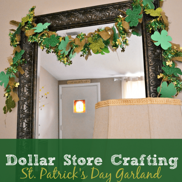Dollar Store Crafting: St. Patrick's Day Garland | This Girl's Life Blog