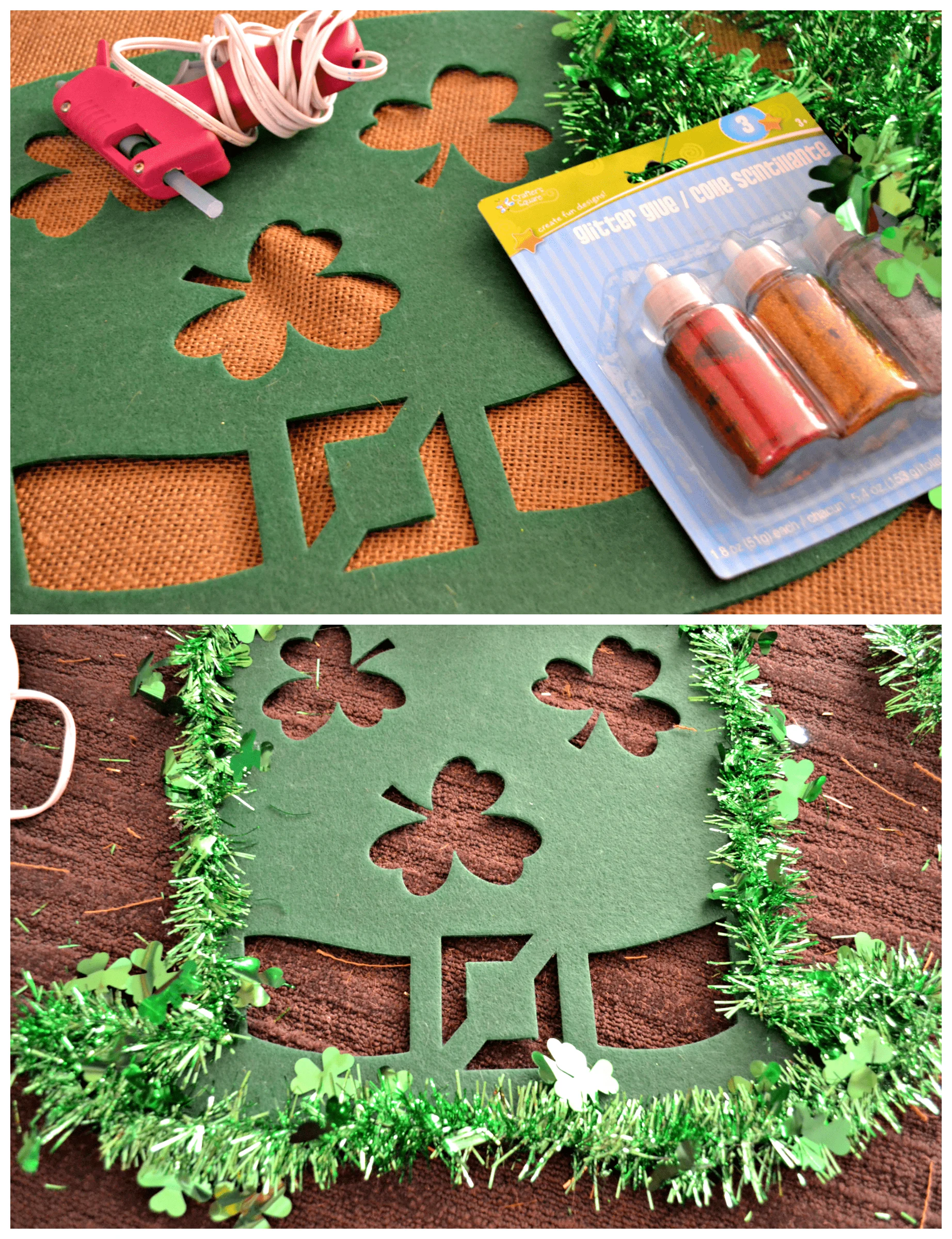 Dollar Store Crafting: St. Patrick's Day Wreath Directions 