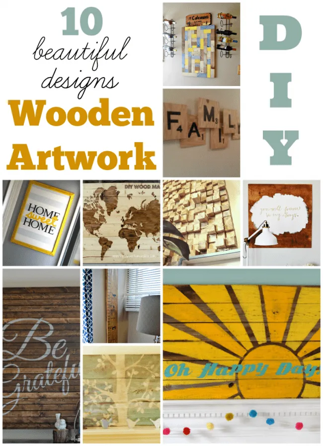 10 Beautiful wooden artwork design, all do it yourself!