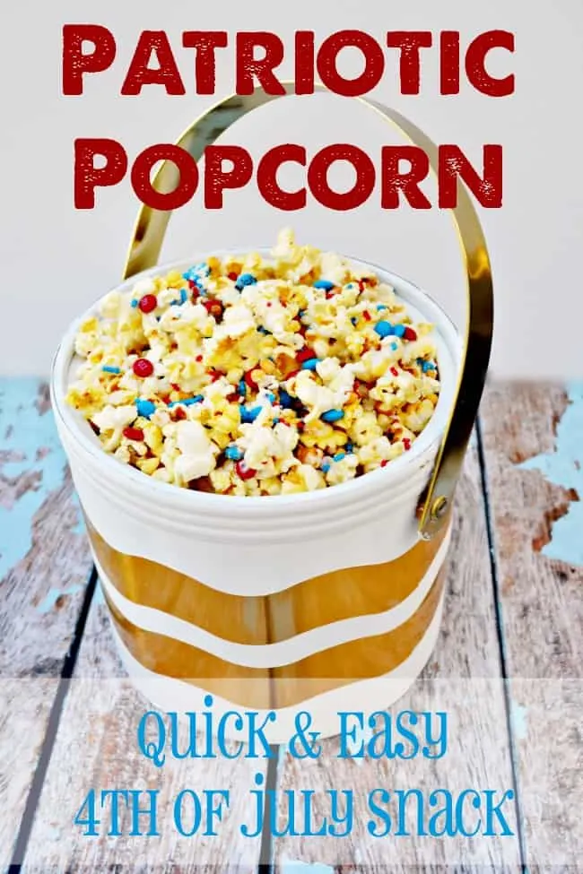 Patriotic Popcorn: Quick and Easy 4th of July snack!