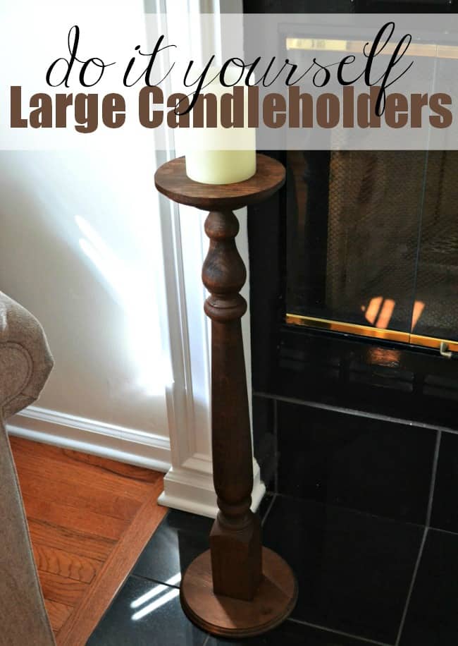 large candle stick holders