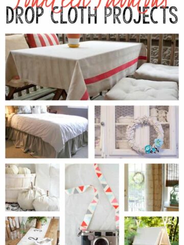 14 Fabulous Drop Cloth Projects! So many great ideas all in one post.