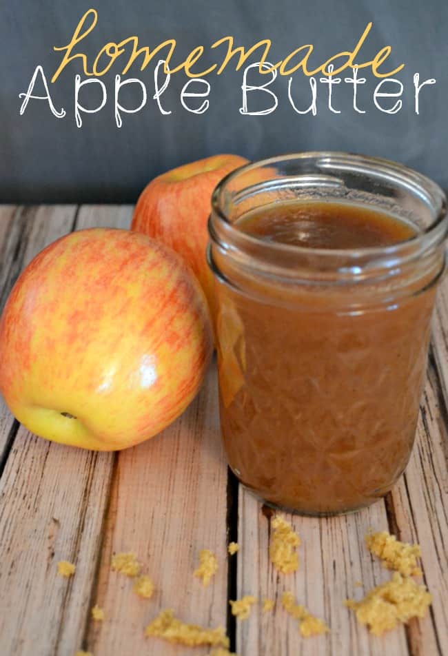 If you are looking for an easy Homemade Apple Butter recipe then look no further. This simple recipe is made in a crockpot and requires only a few minutes of prep time. Taste just like fall in a jar!
