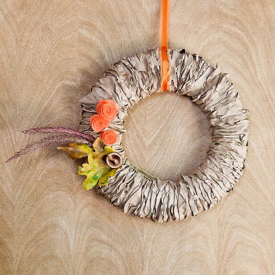Recycled Paper Wreath