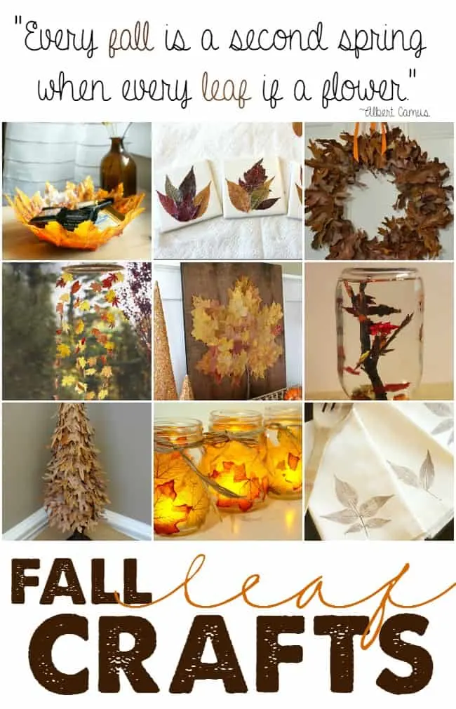 Different types of ways you can use fall leaves by making these creative and clever fall leaf crafts.