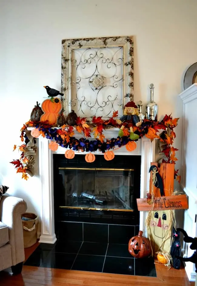 Burlap Mantel Garland