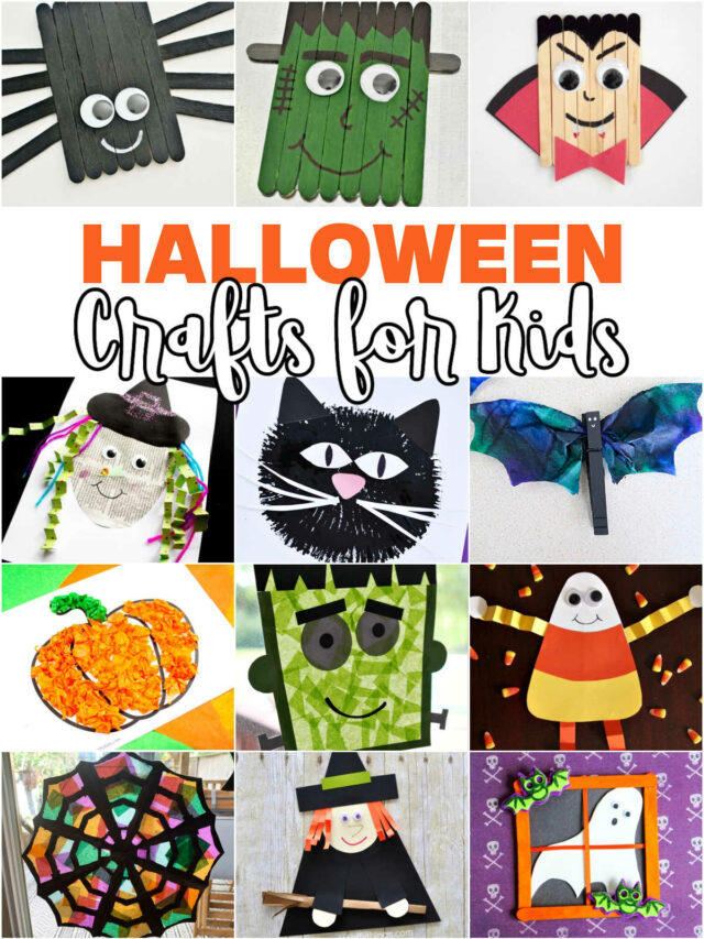 Quick Halloween crafts for kids, 30 minutes or less!