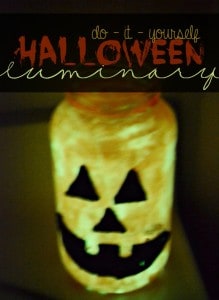 DIY Halloween Luminaries