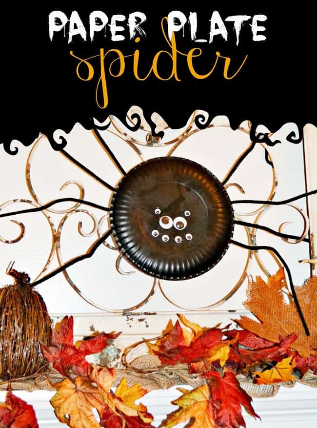 Paper Plate Spider Craft