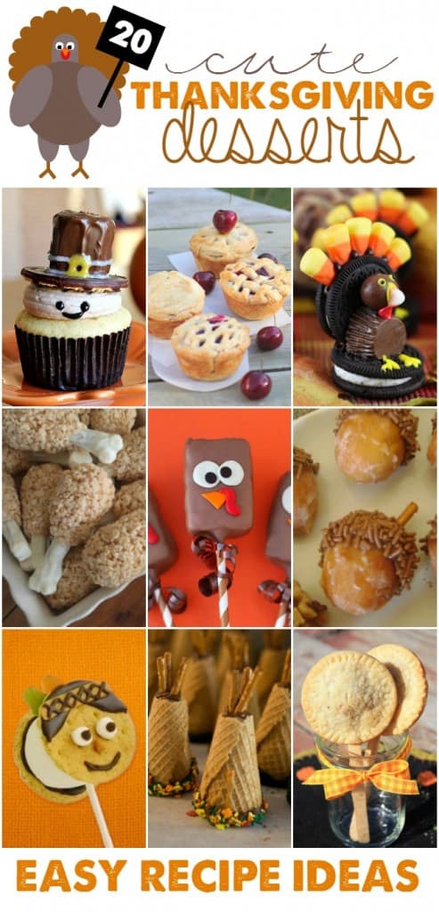 Cute Thanksgiving Desserts! Easy Recipe Ideas