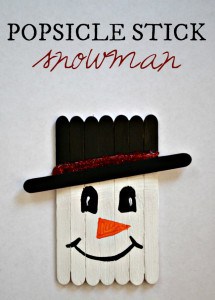 Popsicle Stick Snowman Craft | Plus Olaf Version