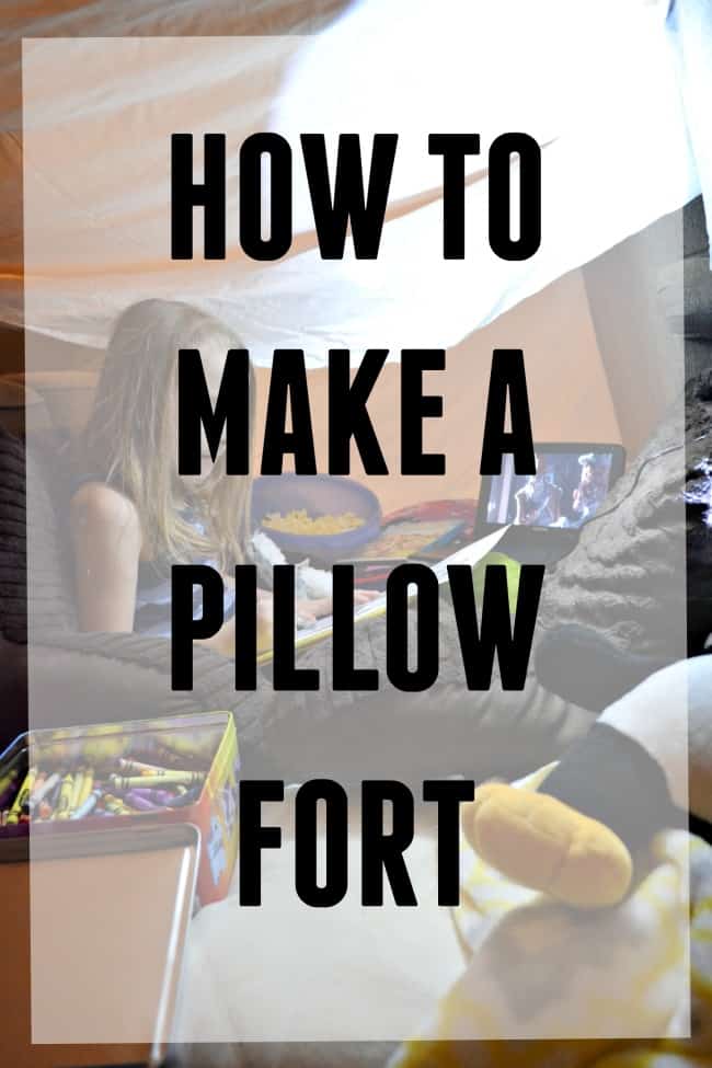 How to make a fort!