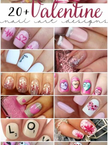 20+ of the cutest Valentine nail art designs! These are certain to put you in the mood for love. :)