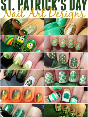So many cute nail designs to rock your green on St. Patrick's Day.