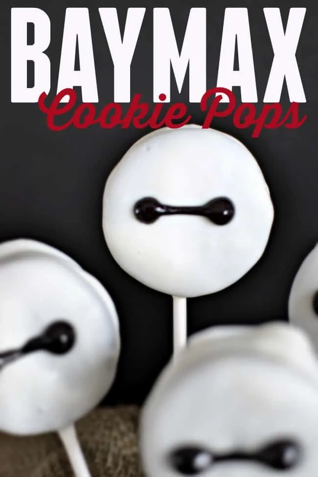 Big Hero 6 Baymax inspired Cookie Pops. A fun and delicious treat for the whole family.