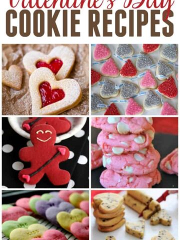 Collage of Valentine's Day Cookies Recipes