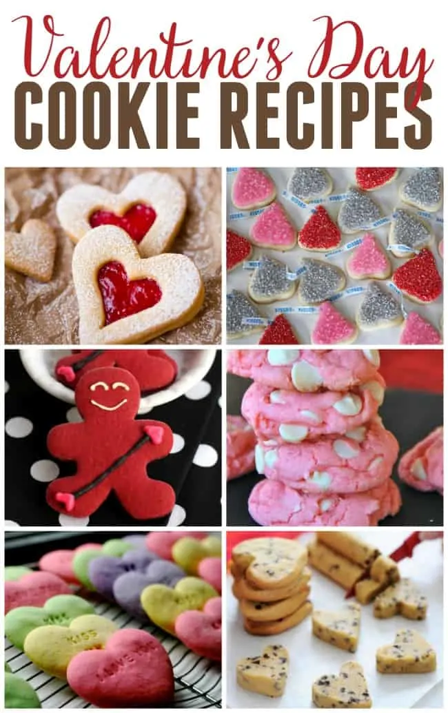Collage of Valentine's Day Cookies Recipes

