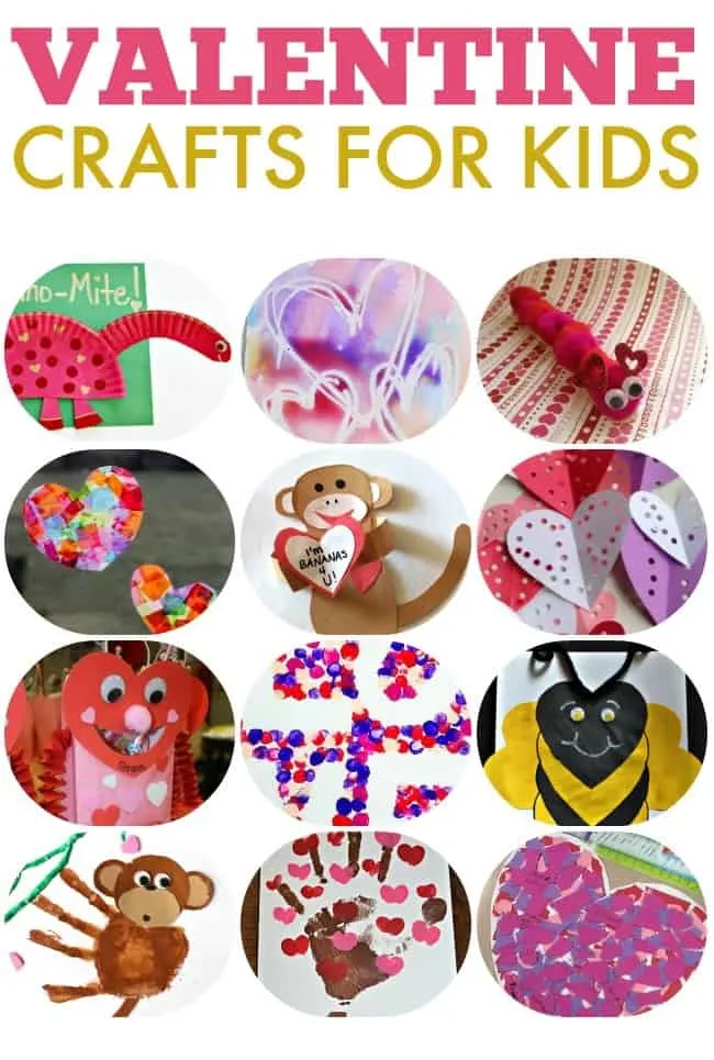 Valentine's Day is a great excuse for a craft session with the kids. These Valentine's Day crafts for kids are perfect to celebrate the sweetest time of the year. #CraftsforKids #ValentinesDay #ValentineCrafts #ValentinesCraftsforKids
