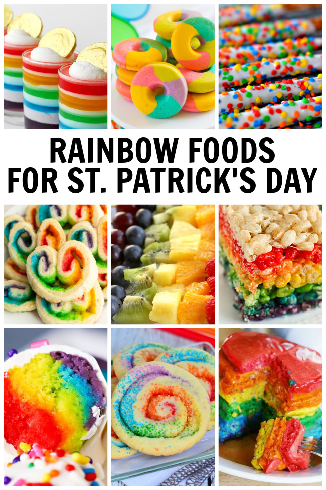 Collage of Rainbow Foods