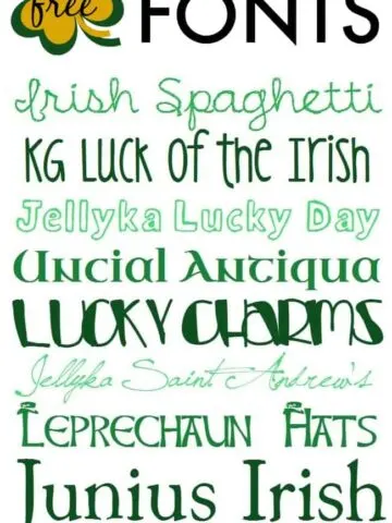 This St. Patrick's Day fonts are perfect for your personal use projects whether that is card making, stampbooking or more.