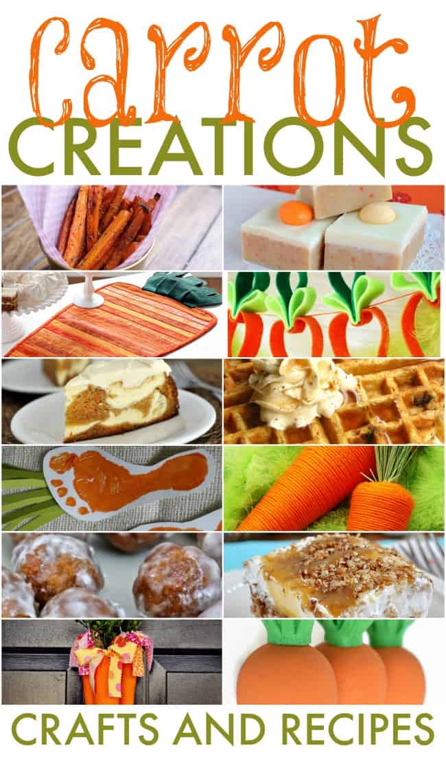 Looking for something fun to create or cook up for Easter? How about think outside the chicks and bunnies and go carrot. These carrot creations are cute, clever and delish.