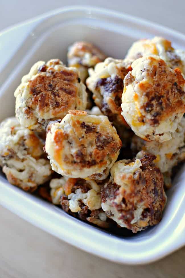 These Hash Brown Sausage Balls are the perfect bite for breakfast. They are also great for the holidays as well.
