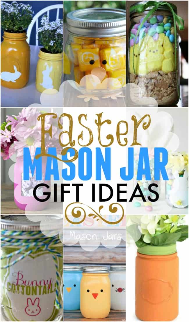 If you are looking for some fun gift ideas for Easter check out these fun mason jar ones.