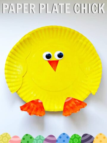 Create this cute little Easter chick with just a few supplies. Great craft project for little kiddos.