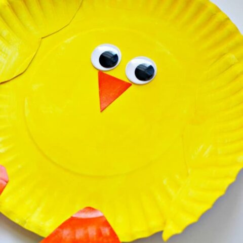 Create this cute little Easter chick with just a few supplies. Great craft project for little kiddos.