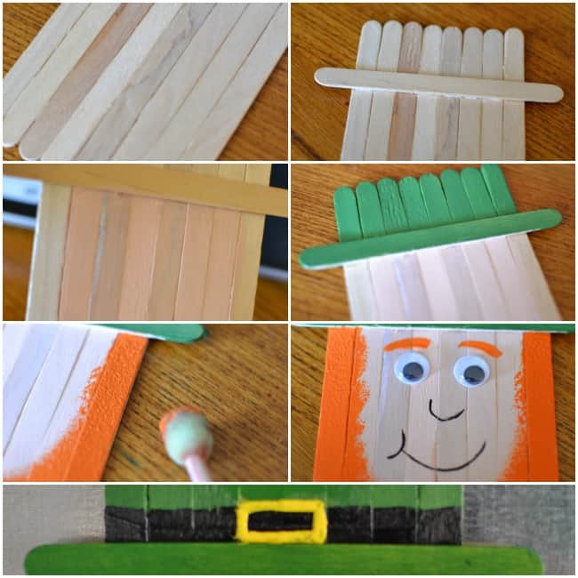 Popsicle Stick Leprechaun - Popsicle Stick Crafts for Kids