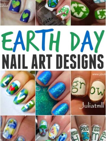 Looking for a fun and simple way to celebrate our beautiful Earth. How about try out one of these creative earth day nails.