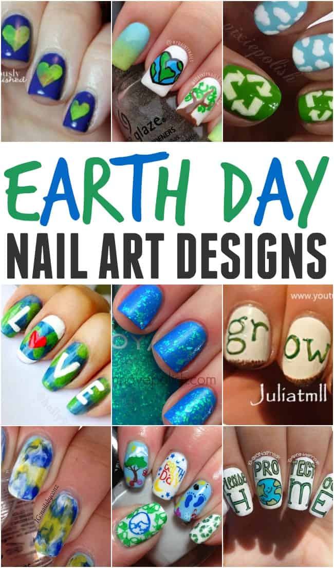 Looking for a fun and simple way to celebrate our beautiful Earth. How about try out one of these creative earth day nails.