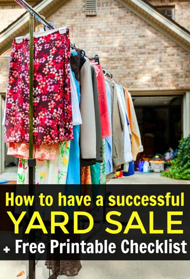 Looking to clear out your closet and make some extra cash? Here are my best tips on how to have a successful yard sale and tricks to help guide you to that success. Covering everything from how to price your items to how to handle those early birds shoppers. A great read to have before you have your yard sale in order to make the most money possible. #YardSaleTips #YardSale #GarageSale